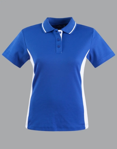 Picture of Winning Spirit, Ladies TrueDry Contrast S/S Polo